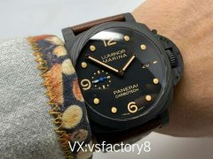 VS厂沛纳海pam661碳纤维复刻表工艺细节评测